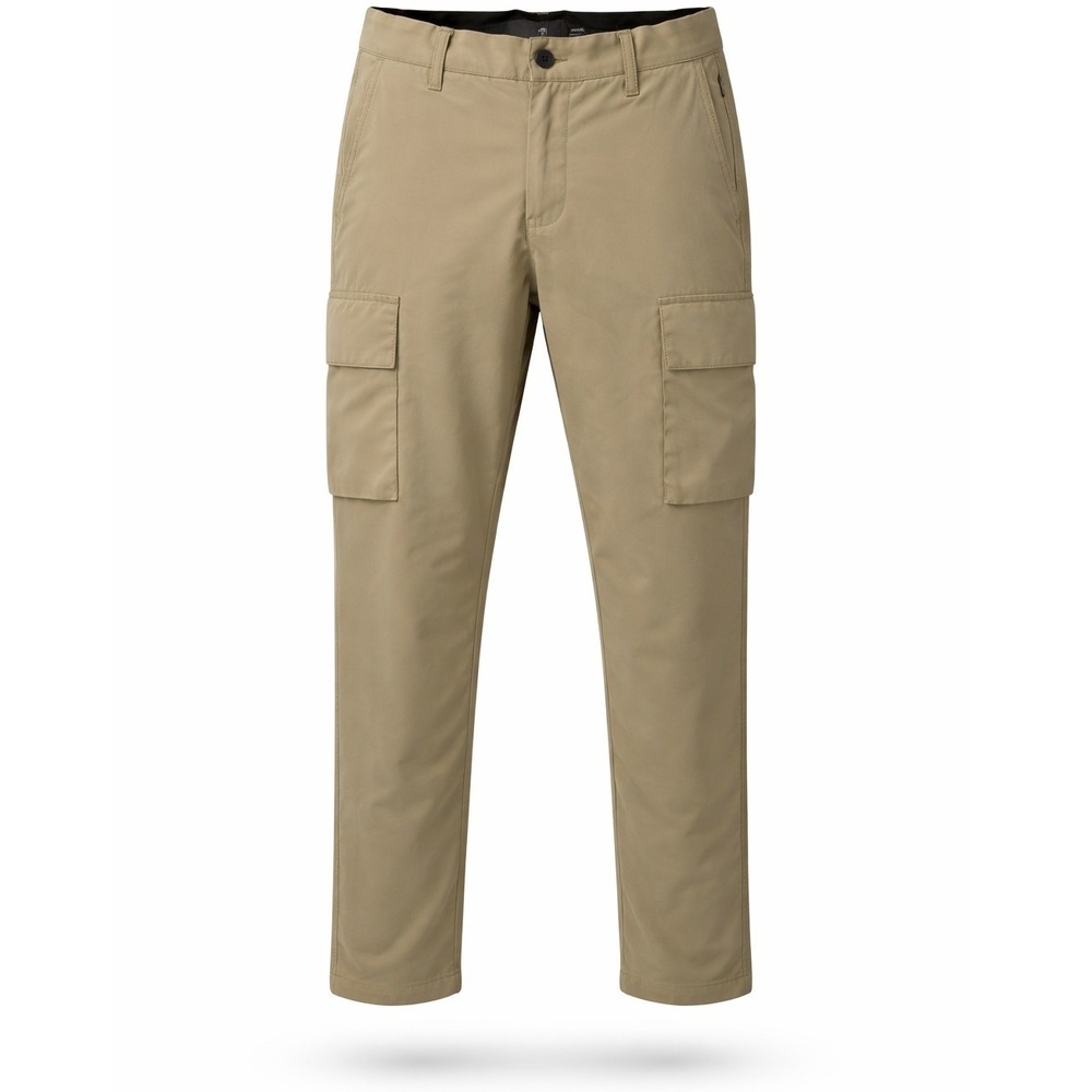 Tahari Cargo Pants Mens 32x30 Lightweight Tech Khaki Tan Solid Straight Fit